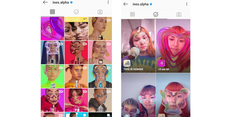 Filtri AR: instagram 2019
