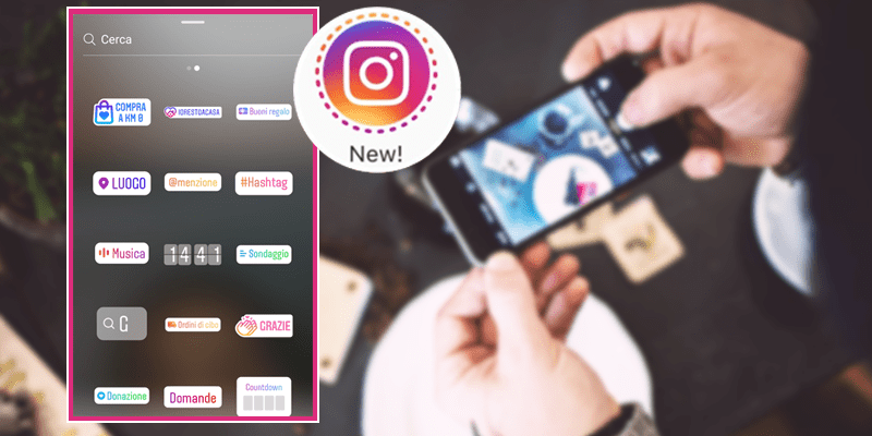 Nuovi stickers Instagram: l'iniziativa per sostenere le imprese