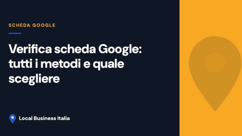 Copertina della guida alla verifica scheda Google per ristoranti e attività locali